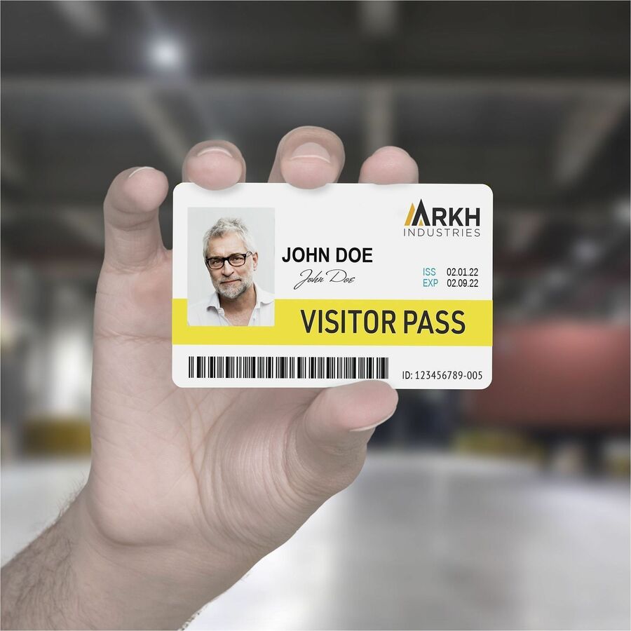 Secure identification passport page card asset example scanning preview.